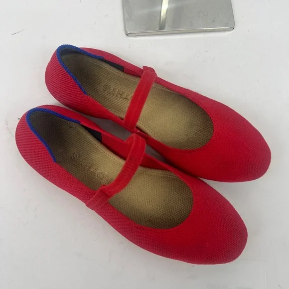 Rothy's Red Mary Jane Shoes - Picture 3 of 10